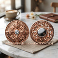 ✨🌑 Sacred "Rian Rahu Phi Chai Sombat" (The Victorious Rahu of Treasures) – Rose Gold-Plated Samrit EditionThe Ultimate Celestial Shield for Financial Command, Destiny Realignment, and Unshakeable Authority!