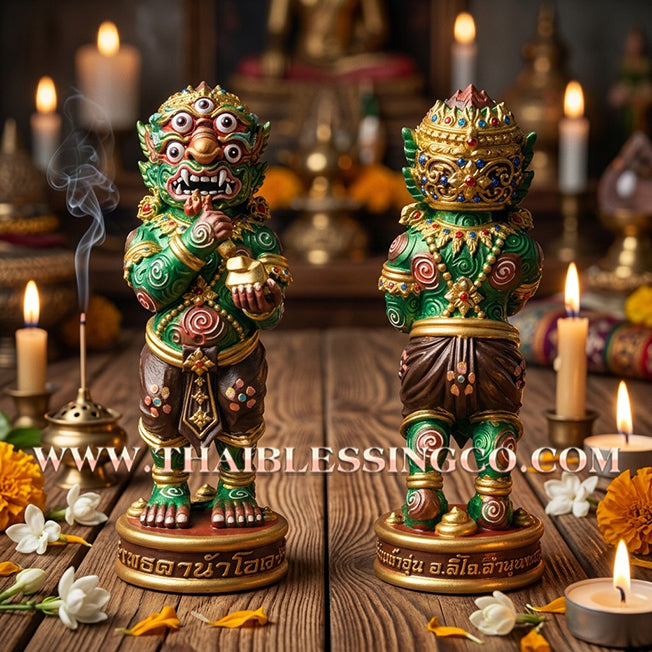 ✨🔥 Sacred "Si Hu Ha Ta" (The Deity of Miraculous Fortune) – Ruay Charoen Edition: Kruba Boonyang, Wat Huay Nam Un (2024) – The Supreme Engine for Prosperous Wealth, Sovereign Authority, and Absolute Protection!
