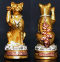 🌟 Attract Wealth & Prosperity with the Authentic Thai Fortune Cat Amulet Maeo Jao Sua Bronze with 3K Plating
