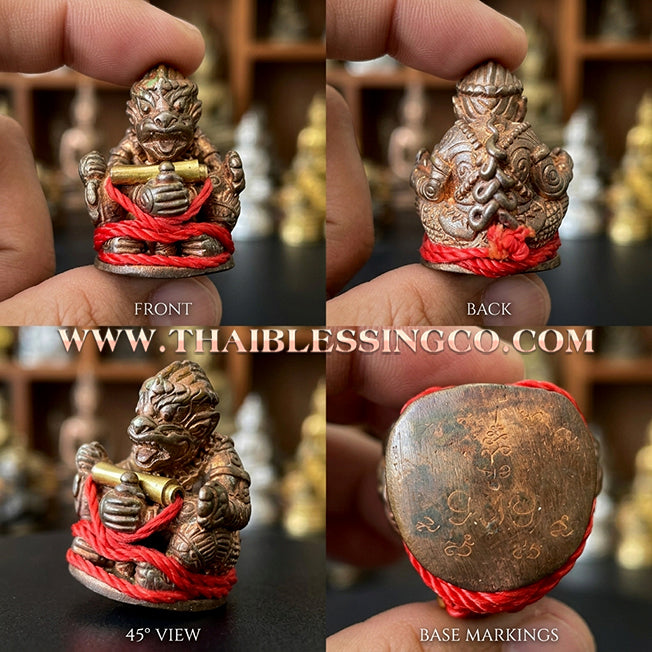 🐒 Authentic Thai Amulet 2009: Sovereign "Hanuman Sakot Thap" Langkasuka Warrior by Phra Ajarn Daeng Wat Rai – Rare Ancient Nawa Bronze Edition for Supreme Victory, Military Command, and Unstoppable Power Talisman