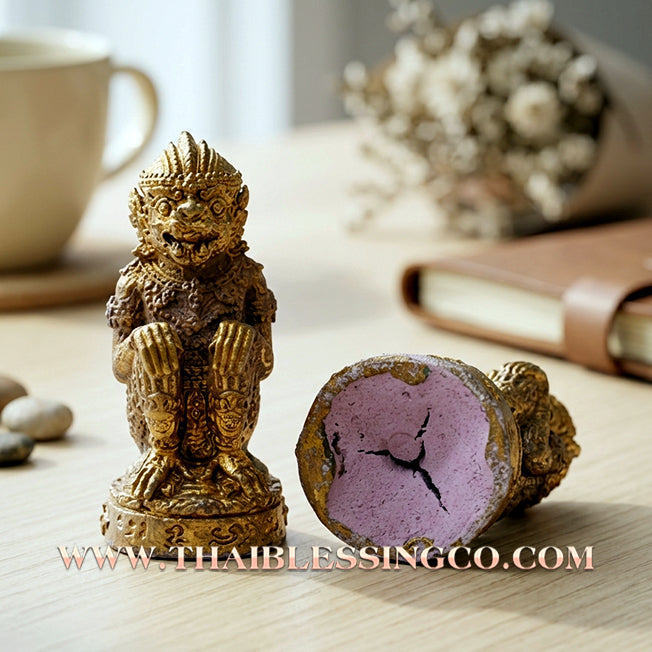 🐵Authentic Thai Amulet 2016: Sovereign "Hanuman of Ayothaya" by Luang Phor Noppawan, Wat Sena Nimit – Sacred Samrit Bronze Edition for Invincible Power, Victory, and Success