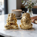 🐸 Authentic Thai Amulet 2019: Sovereign "Kop Kin Duean" (Immortal Millionaire Edition) Moon-Devouring Toad by Wat Ban Luang – Nano Gold-Plated Samrit Edition for Rapid Wealth, Windfall Fortune, and Debt Clearance Talisman