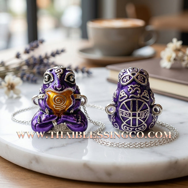 🐸 Authentic Thai Amulet 2019: Sovereign "Kop Kin Duean" (Immortal Millionaire Edition) Moon-Devouring Toad by Wat Ban Luang – Premium Enamel & Samrit Edition for Infinite Wealth, Business Luck, and Windfall Fortune Talisman