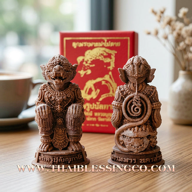 🐒Authentic Thai Amulet 2020: Sovereign "Kamhaeng Hanuman" (The Victorious Monkey King) by Luang Pho Phat, Wat Huai Duan – Sacred Raw Copper (Thong Daeng Thuean) Edition for Invincibility and Rapid Wealth