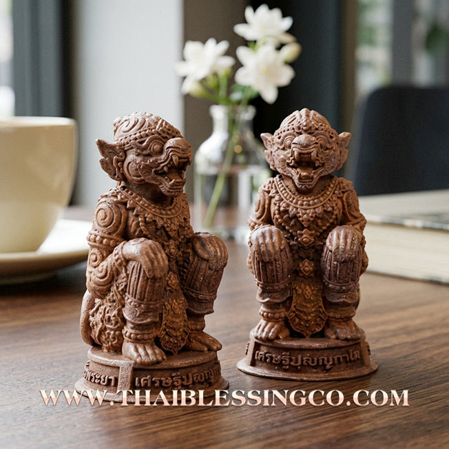🐒Authentic Thai Amulet 2020: Sovereign "Kamhaeng Hanuman" (The Victorious Monkey King) by Luang Pho Phat, Wat Huai Duan – Sacred Raw Copper (Thong Daeng Thuean) Edition for Invincibility and Rapid Wealth