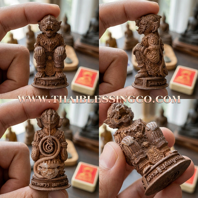 🐒Authentic Thai Amulet 2020: Sovereign "Kamhaeng Hanuman" (The Victorious Monkey King) by Luang Pho Phat, Wat Huai Duan – Sacred Raw Copper (Thong Daeng Thuean) Edition for Invincibility and Rapid Wealth