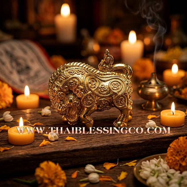 🐗 Authentic Thai Amulet: Sovereign "Golden Wild Boar" Prosperity Guardian by Luang Phor Wan Wat Klong Koon – Premium Gold-Plated Copper Edition for Unstoppable Success, Wealth Manifestation, and Victory Over Obstacles Talisman