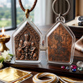 ✨🔮👑 Authentic Thai Amulet Khun Phaen - Master Sarika Resource Feeding Medallion (4.0x2.6 cm), Consecrated Nawa Metal Heritage Edition Luck Charm Waterproof Acrylic
