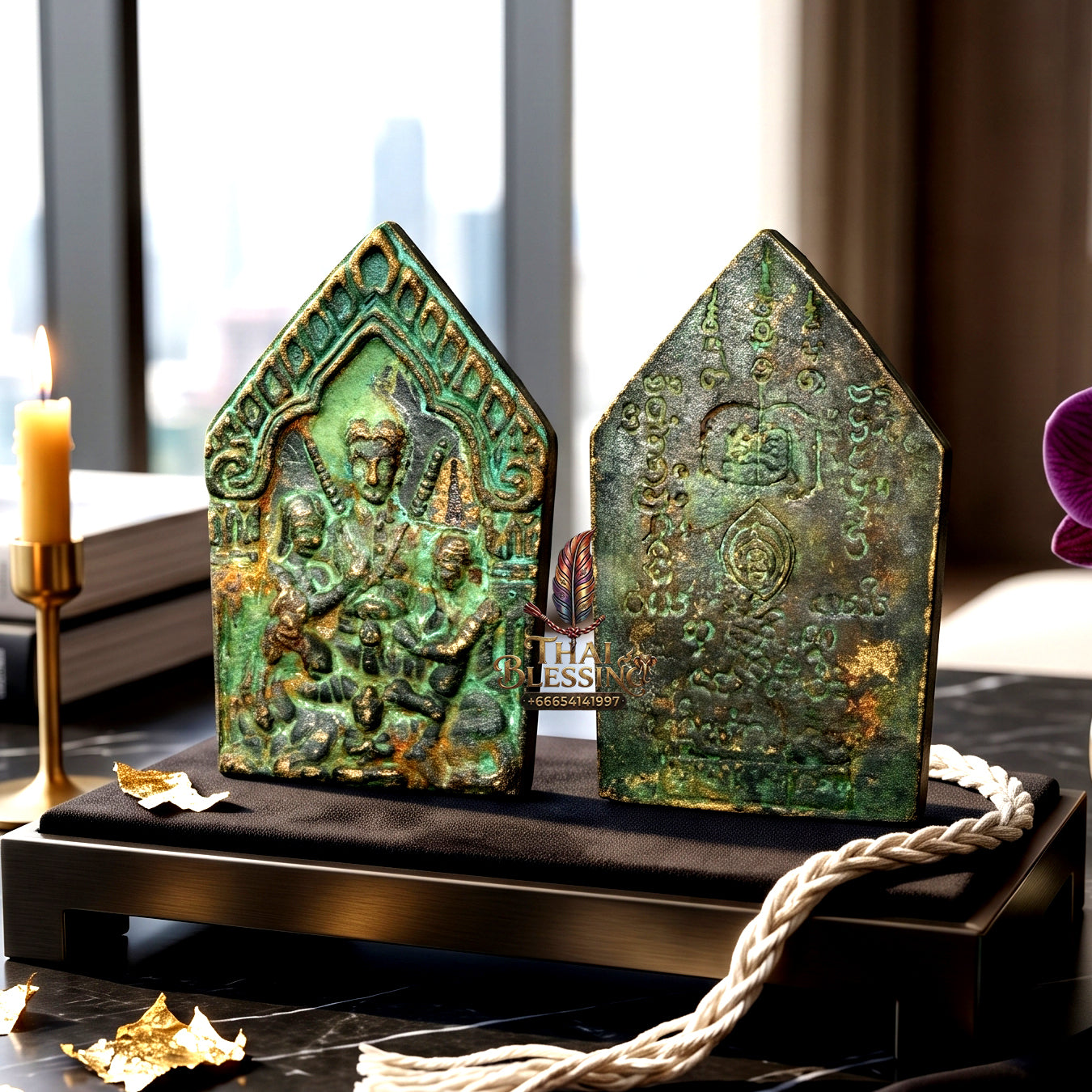✨🔮👑 Authentic Thai Amulet Khun Phaen - Master Sarika Resource Feeding Medallion (4.0x2.6 cm), Ajarn Ong-Art 2025 Luxury Nawa Metal Limited Edition