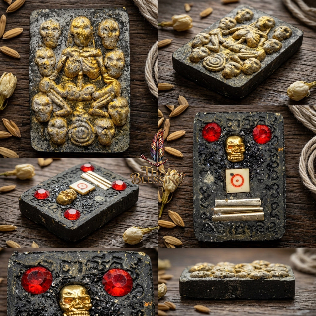 🔱 Hong Phrai Pan Thong (Dark Herbal Core & Cemetery Soil Edition): The Sovereign Phantom Sentinel & Absolute Fortune Magnet The Heavy-Duty Elemental Tool for Continuous Wealth, Command Authority & Total Destiny Shielding!