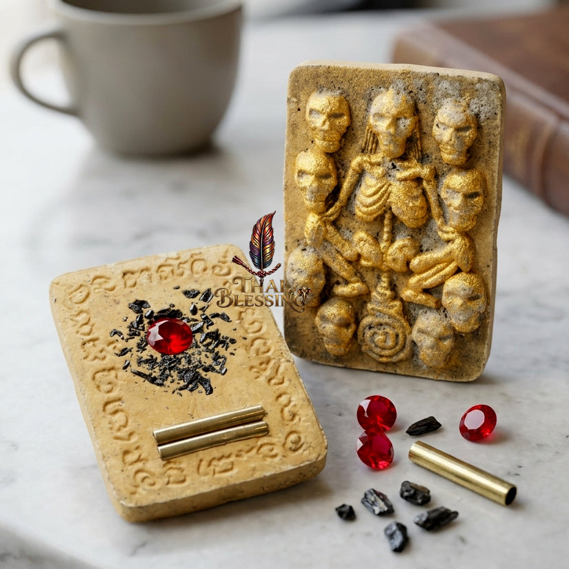 🔱 Hong Phrai Pan Thong (White Botanical &amp; Cemetery Soil Edition): The Sovereign Phantom Sentinel &amp; Ultimate Mercy Trust Engine The Elite High-Vibration Artifact for Corporate Favor, Luxury Trade Victory Total Shielding!
