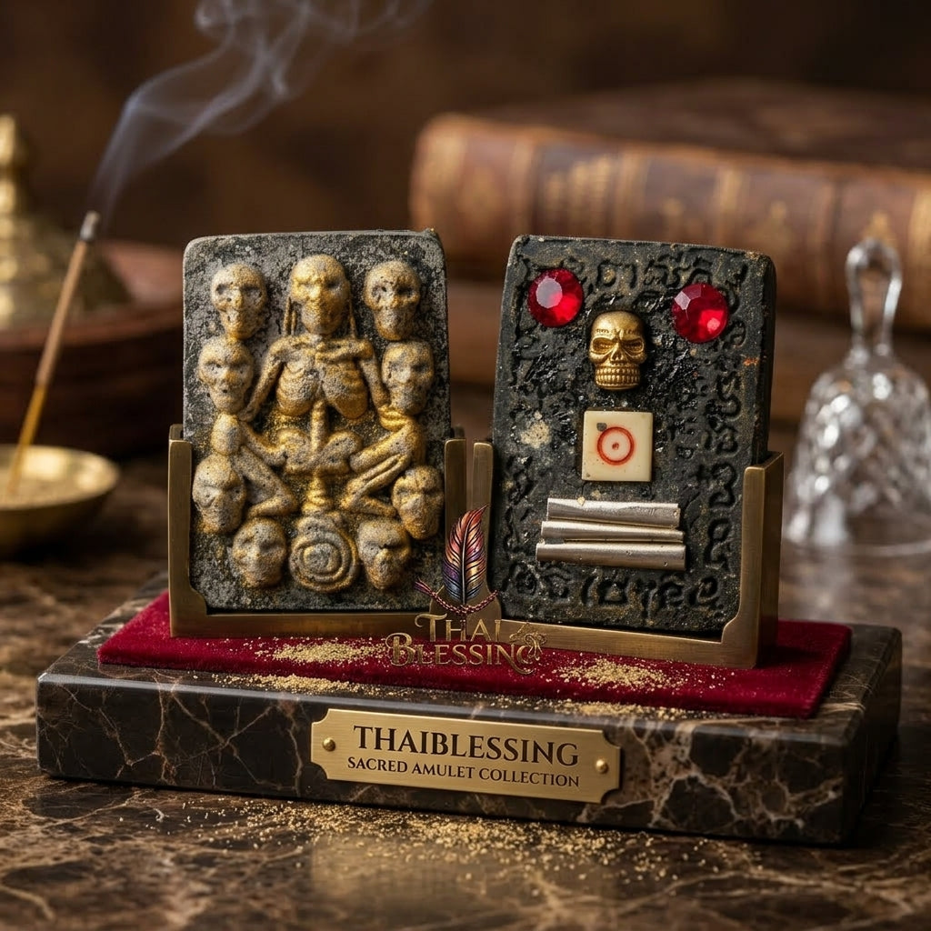 🔱 Hong Phrai Pan Thong (Dark Herbal Core & Cemetery Soil Edition): The Sovereign Phantom Sentinel & Absolute Fortune Magnet The Heavy-Duty Elemental Tool for Continuous Wealth, Command Authority & Total Destiny Shielding!