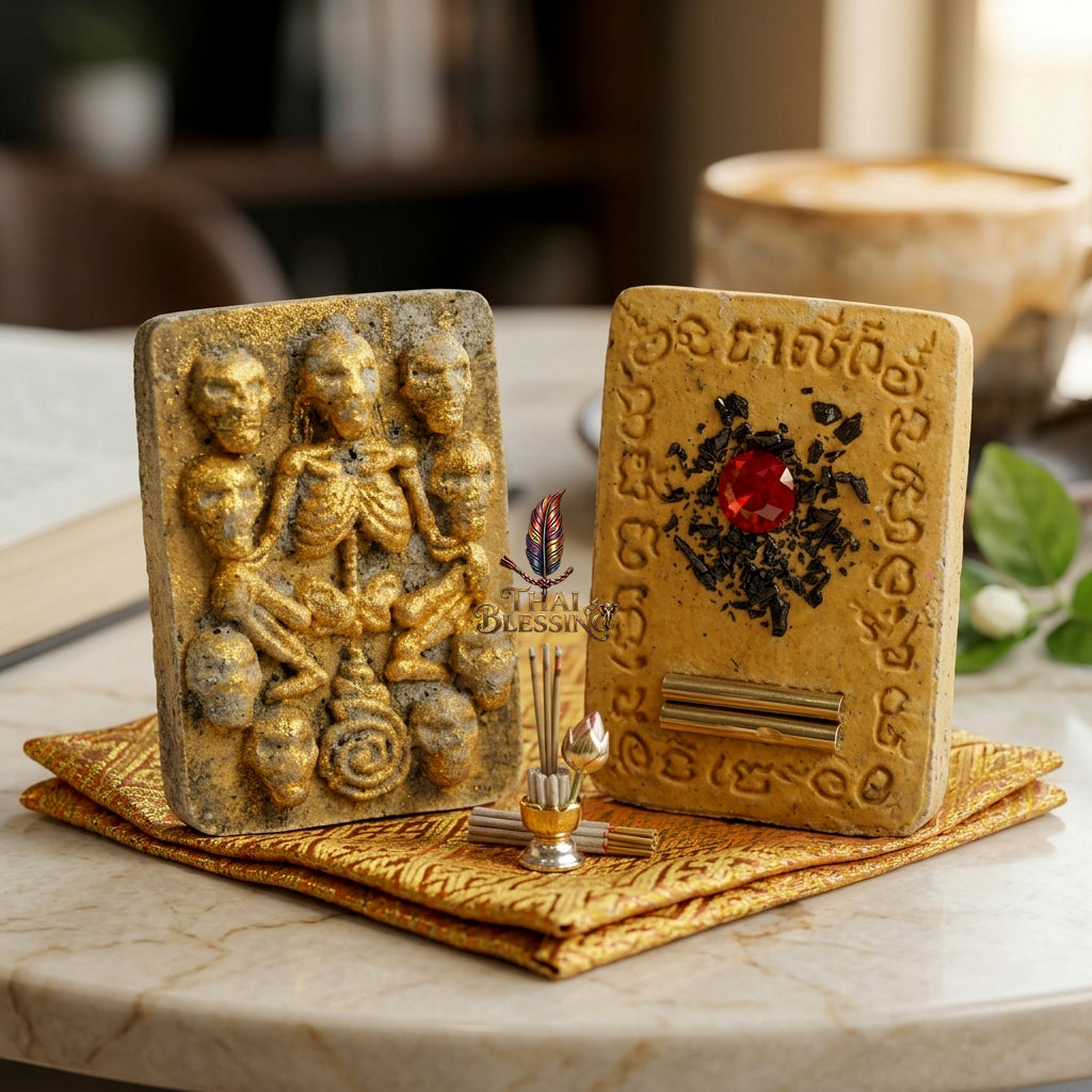 🔱 Hong Phrai Pan Thong (White Botanical &amp; Cemetery Soil Edition): The Sovereign Phantom Sentinel &amp; Ultimate Mercy Trust Engine The Elite High-Vibration Artifact for Corporate Favor, Luxury Trade Victory Total Shielding!