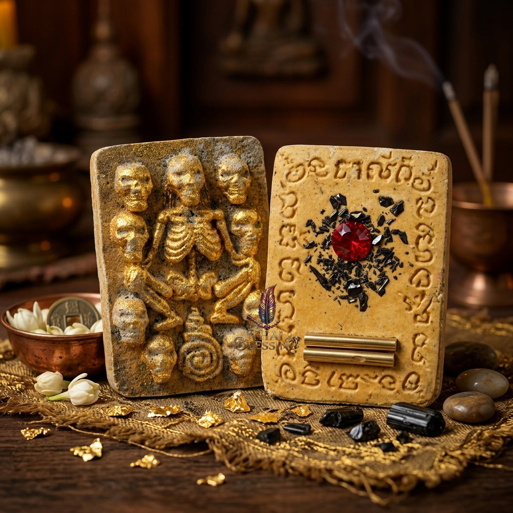 🔱 Hong Phrai Pan Thong (White Botanical &amp; Cemetery Soil Edition): The Sovereign Phantom Sentinel &amp; Ultimate Mercy Trust Engine The Elite High-Vibration Artifact for Corporate Favor, Luxury Trade Victory Total Shielding!