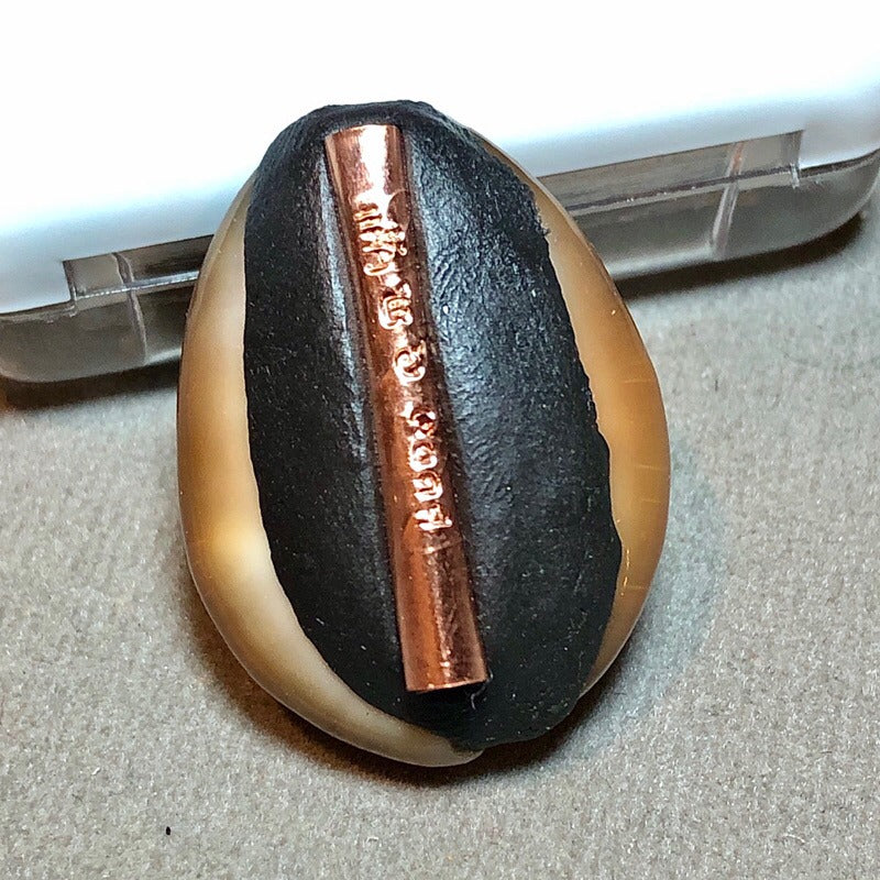 🪬Bia Gae Ultimate Curse Breaker Betta Shell Amulet – Mercury-Filled Anti-Sorcery Shield by Luang Pu Kaew