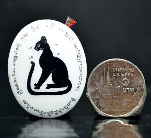 🐾 Stealthy Guardian of Fortune – Black Cat Locket by Chao Pan Ti for Ten-Direction Protection and Abundant Luck