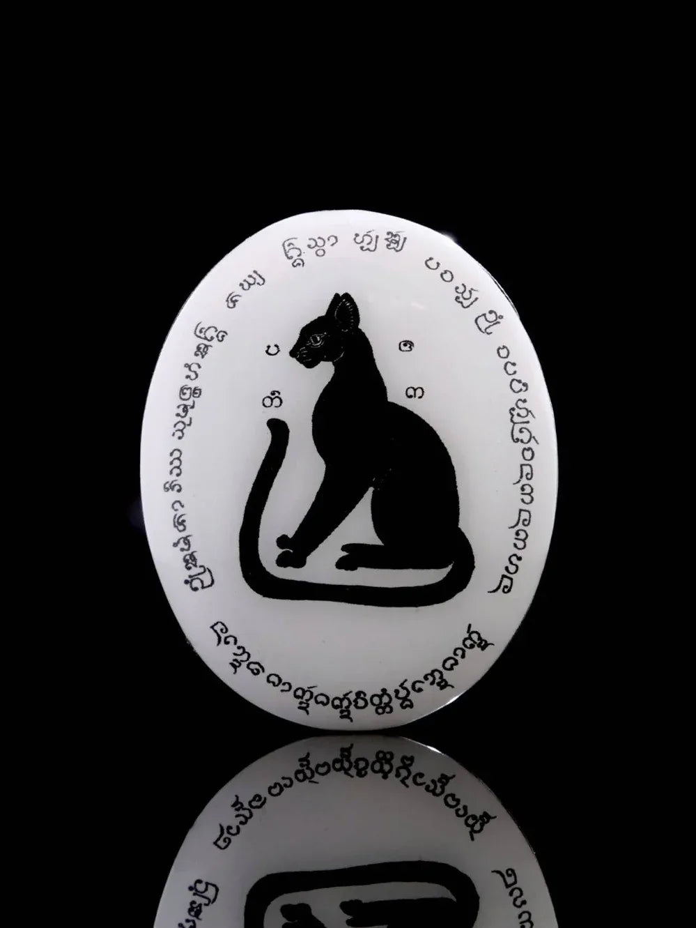 🐾 Stealthy Guardian of Fortune – Black Cat Locket by Chao Pan Ti for Ten-Direction Protection and Abundant Luck