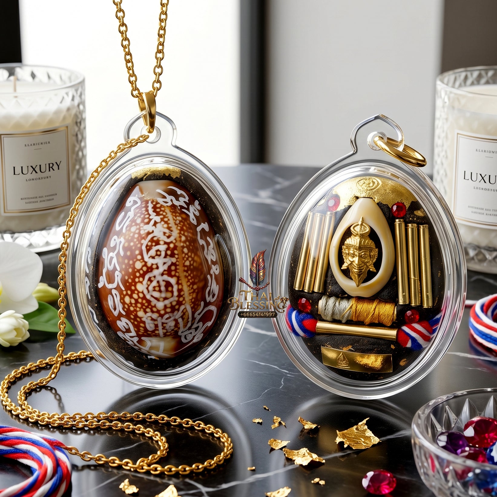 ✨🐚👑 Sacred Hermit Grandmaster Protection Shell - Luang Pu Yen Wat Kaeng Sadao 2026 Anti-Scarcity Edition (4x3 cm), Ultimate Multi-Asset Catalyst & Negative Frequency Shield Waterproof Acrylic