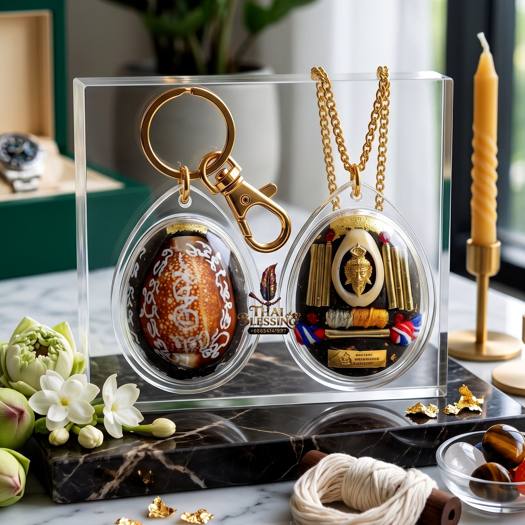 ✨🐚👑 Sacred Hermit Grandmaster Protection Shell - Luang Pu Yen Wat Kaeng Sadao 2026 Anti-Scarcity Edition (4x3 cm), Ultimate Multi-Asset Catalyst & Negative Frequency Shield