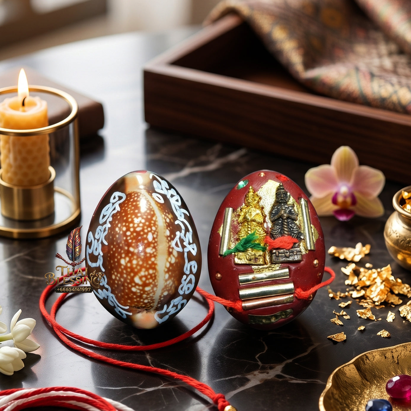 ✨🐚💰 Sacred Vessa Billionaire Sovereign Protection Shell - Luang Pu Tha Wat Khok Map Samor 2022 Legacy Edition (3x2 cm), Ultimate Macro-Asset Catalyst & Risk Mitigation Shield Standard Edition