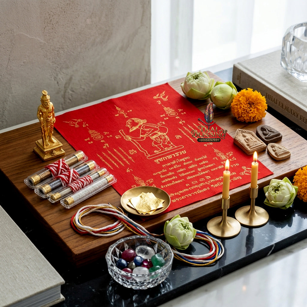 ✨📜💰 Sacred Sovereign Grand Requester Ynt Cloth - Phra Achan Daeng Wat Pom Raman 2024 Legacy Edition (30x22 cm), Ultimate High-Conversion Negotiation & Capital Velocity Matrix