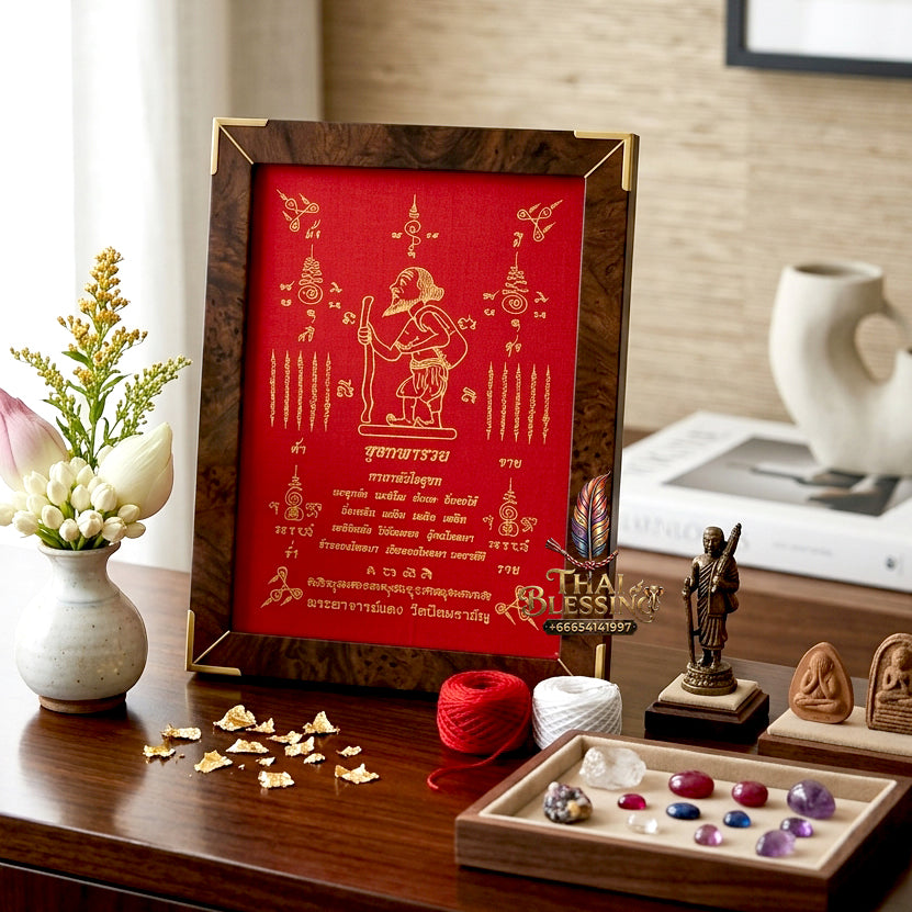 ✨📜💰 Sacred Sovereign Grand Requester Ynt Cloth - Phra Achan Daeng Wat Pom Raman 2024 Legacy Edition (30x22 cm), Ultimate High-Conversion Negotiation & Capital Velocity Matrix
