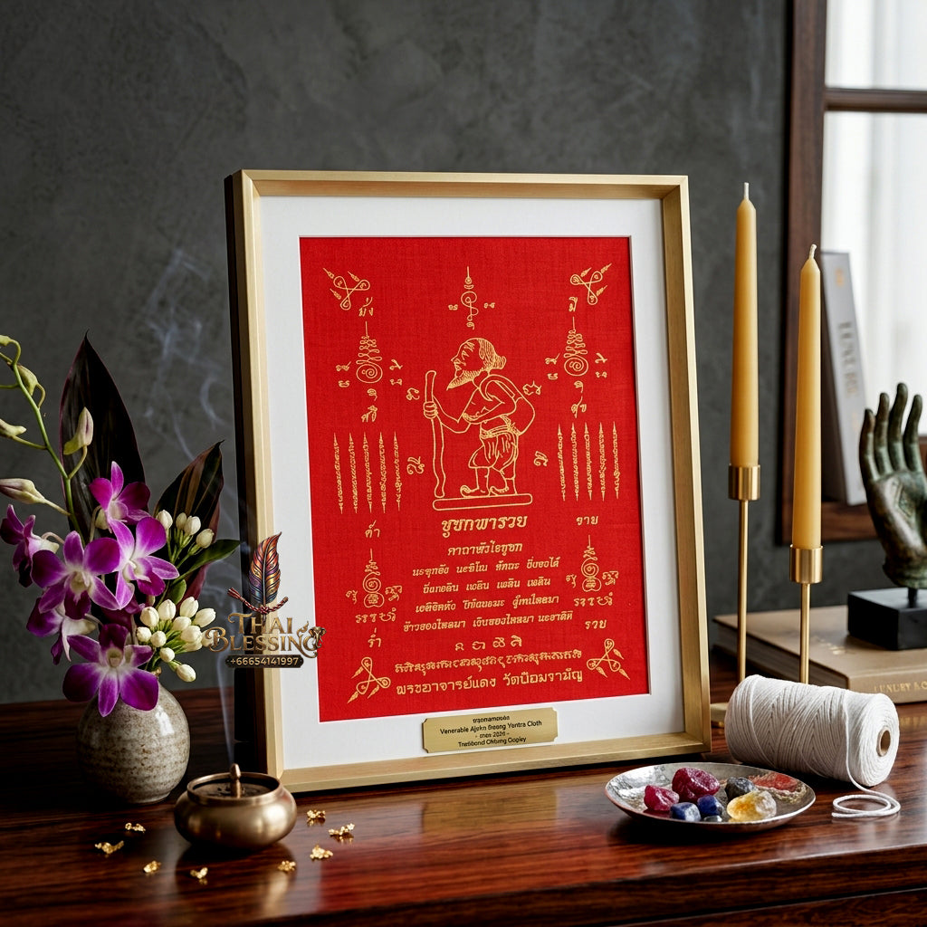 ✨📜💰 Sacred Sovereign Grand Requester Ynt Cloth - Phra Achan Daeng Wat Pom Raman 2024 Legacy Edition (30x22 cm), Ultimate High-Conversion Negotiation & Capital Velocity Matrix