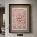 ✨SiamZen™ 2012 Er Ger Hong Thai Amulet Tapestry (Unframed Fabric Only) Strategic Wealth Abundance Resonance, Synchronicity Acceleration & Sovereign Executive Authority Protection Cloth Talisman 14x14" Consecrated by Khru Ba Subin Ban Ran Tat Phom