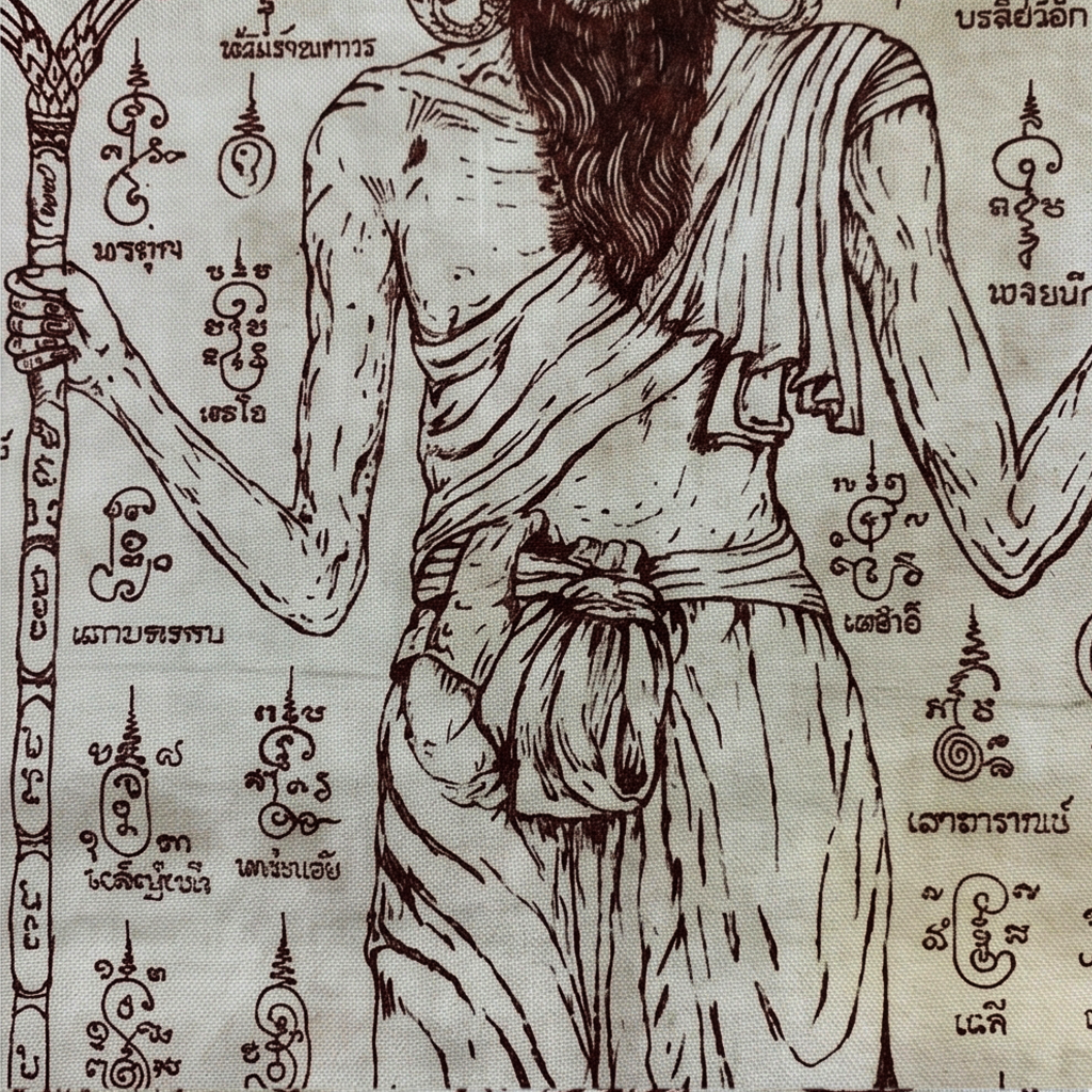 ✨👑📜 Sacred Khao Or Triumvirate Grandmaster Ynt Cloth - 108 Universal Benefaction Omni-Conduit, Grand Exhibition Legacy Masterpiece (24x37 Inches), Elite Corporate Asset Protection & Imperial Command Aura
