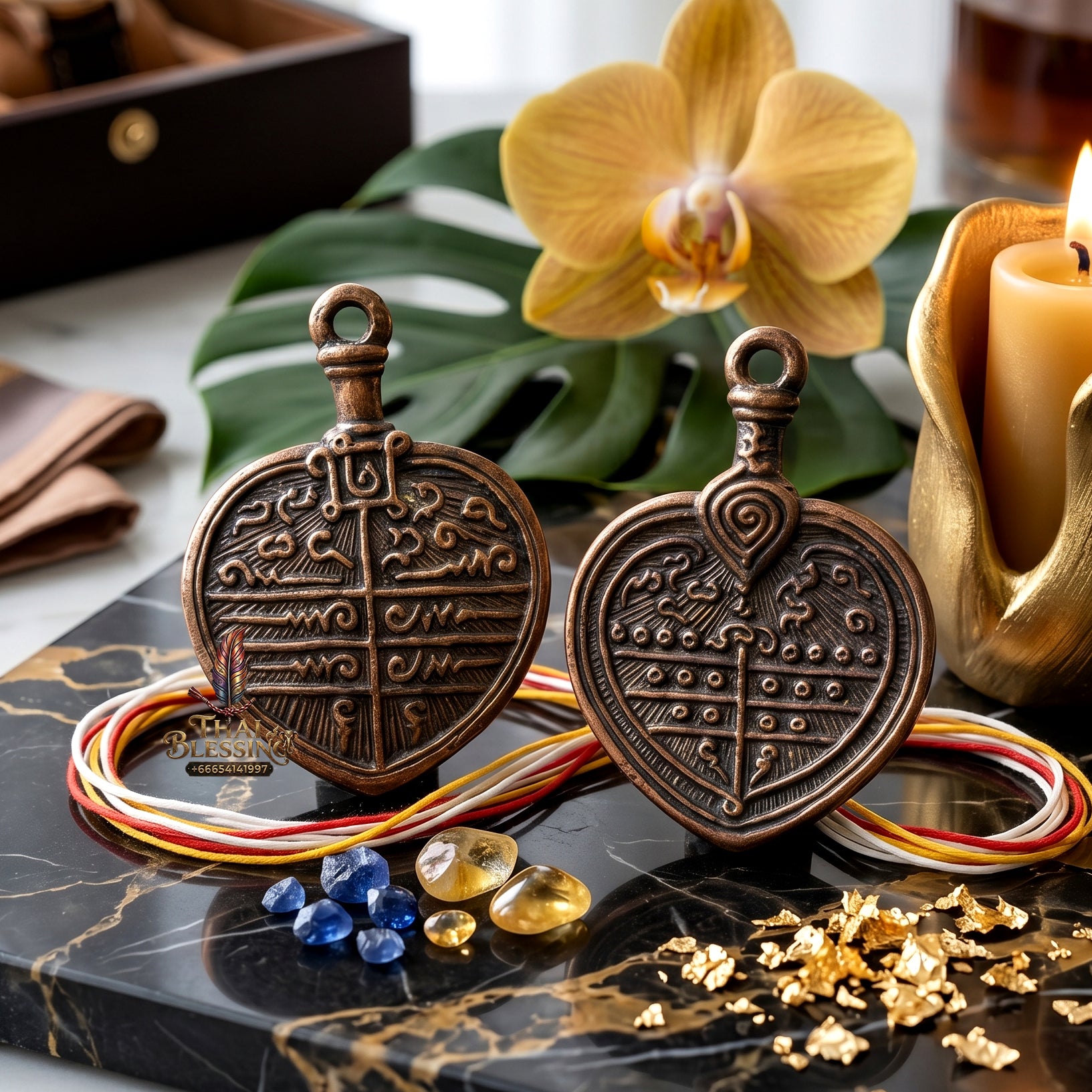 ✨🪭🛡️ Sacred Sovereign Volatility Deflector Fan - Phra Khru Kae 2024 Penta-Element Edition (2x1.5 cm), Negative Frequency Filtration Shield & High-Velocity Progression Vector