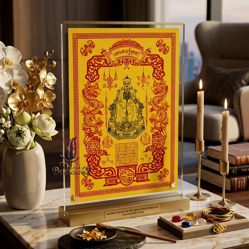 ✨🎲 Sacred Erger Hong Period 9 Tycoon Yantra Cloth - Official Grand Park 2024 Ultimate Wealth Allocation Scroll, Speculative Investment Catalyst, Premium High-Stakes Fortune Spiritual Wall Art