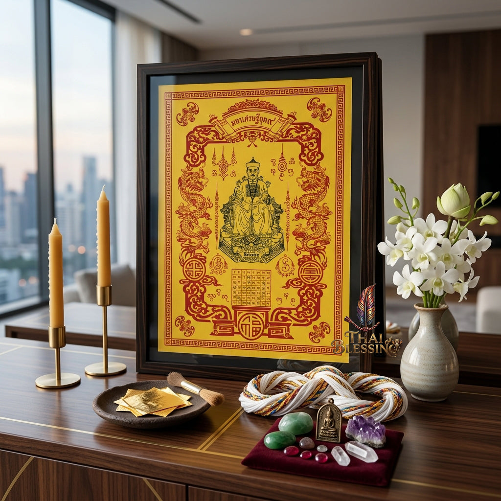 ✨🎲 Sacred Erger Hong Period 9 Tycoon Yantra Cloth - Official Grand Park 2024 Ultimate Wealth Allocation Scroll, Speculative Investment Catalyst, Premium High-Stakes Fortune Spiritual Wall Art