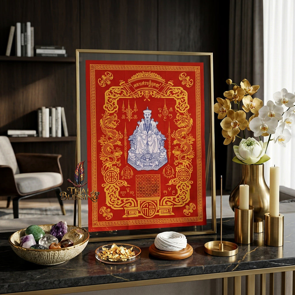 ✨🎲 Sacred Erger Hong Period 9 Tycoon Yantra Cloth - Official Grand Park 2024 Ultimate Wealth Allocation Scroll, Speculative Investment Catalyst, Premium High-Stakes Fortune Spiritual Wall Art