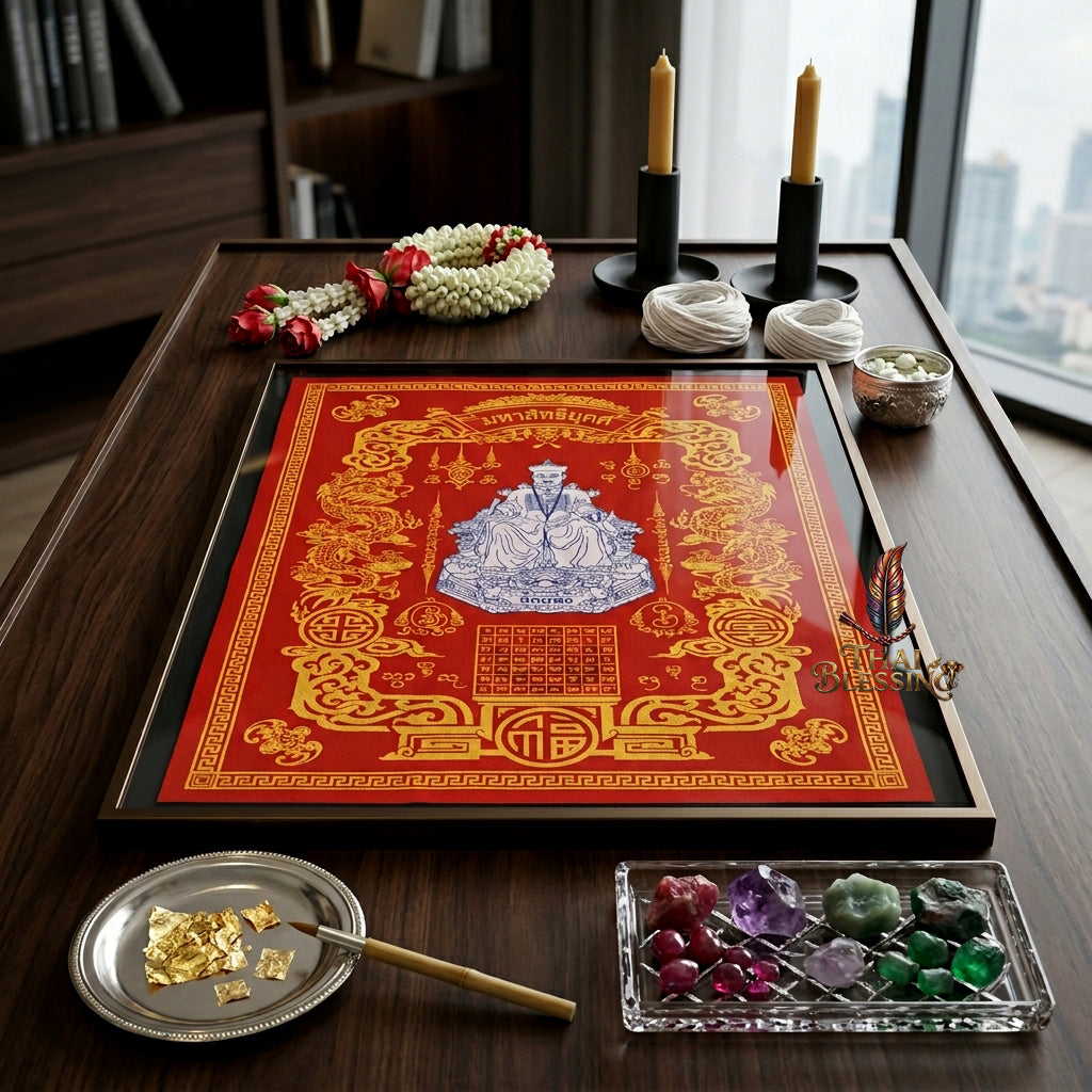 ✨🎲 Sacred Erger Hong Period 9 Tycoon Yantra Cloth - Official Grand Park 2024 Ultimate Wealth Allocation Scroll, Speculative Investment Catalyst, Premium High-Stakes Fortune Spiritual Wall Art