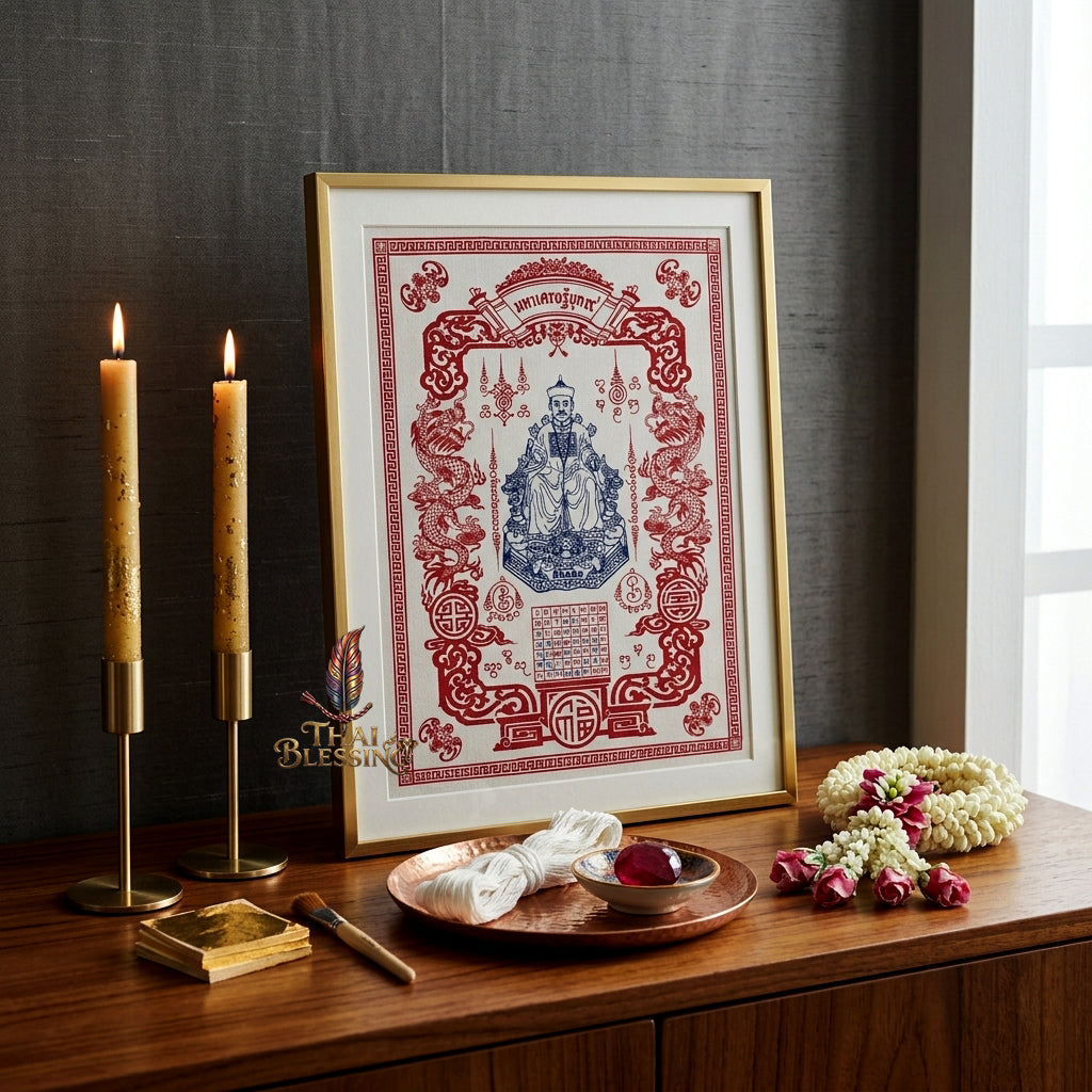 ✨🎲 Sacred Erger Hong Period 9 Tycoon Yantra Cloth - Official Grand Park 2024 Ultimate Wealth Allocation Scroll, Speculative Investment Catalyst, Premium High-Stakes Fortune Spiritual Wall Art