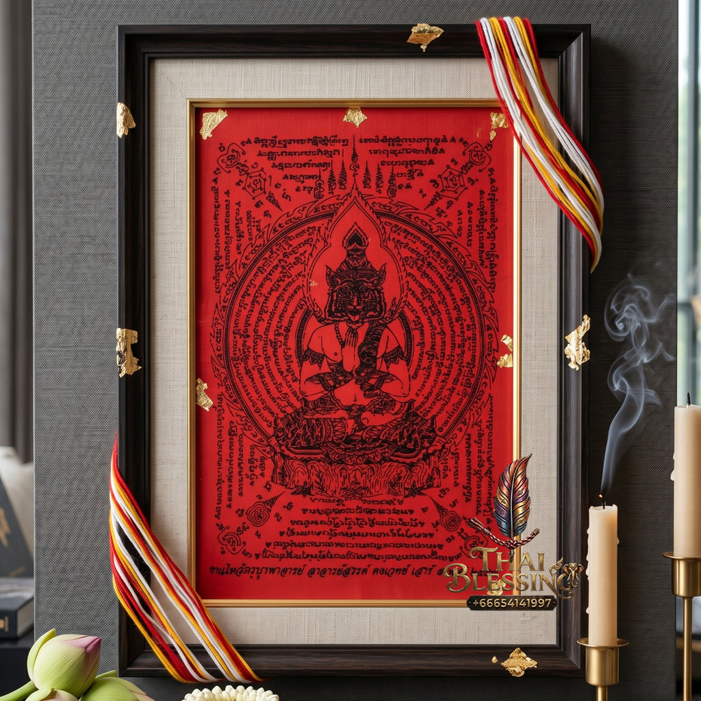 ✨🐅🔮 Sacred Ascetic Alpha Overlord Ynt Cloth - Grand Wai Khru Legacy Anniversary Edition 2010 (30x44 cm), Ultimate Strategic Destiny Realignment Matrix, Premium Executive Revenue Velocity Shield