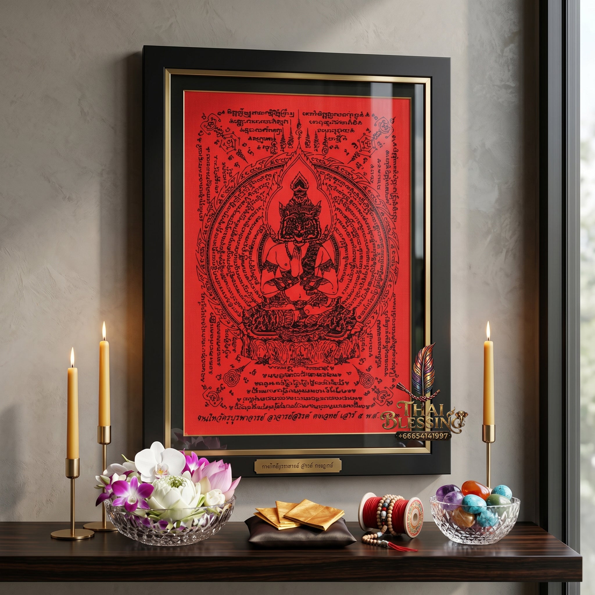 ✨🐅🔮 Sacred Ascetic Alpha Overlord Ynt Cloth - Grand Wai Khru Legacy Anniversary Edition 2010 (30x44 cm), Ultimate Strategic Destiny Realignment Matrix, Premium Executive Revenue Velocity Shield
