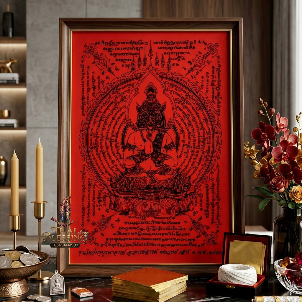 ✨🐅🔮 Sacred Ascetic Alpha Overlord Ynt Cloth - Grand Wai Khru Legacy Anniversary Edition 2010 (30x44 cm), Ultimate Strategic Destiny Realignment Matrix, Premium Executive Revenue Velocity Shield