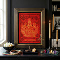 ✨👑 Sacred Phra Phrom Swan Throne Wealth Yantra Cloth - Phor Than Phong Wat Chaeng 2022 "Setthee" Legacy Scroll, Ultimate Multi-Channel Abundance Matrix, Premium Corporate Authority Spiritual Wall Art