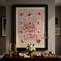 ✨👑 Sacred Grand Phra Phrom Blessing Yantra Cloth - Phra Arjan Waen Wat Pa Pracha Samakkhi Dham 2014 Masterpiece Scroll, Ultimate Quad-Directional Wealth Matrix, Premium Executive Boardroom Spiritual Wall Art