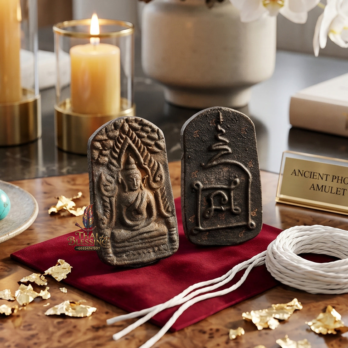 ✨🧘‍♂️👑 Sacred Imperial Sovereign Luminary Architecture - Luang Pu Im & Luang Pu Kasem 2023 Pavilion Landmark Edition (2.9x1.7 cm), Consecrated Nine-Noble-Alloy Base & Absolute Wealth Catalyst