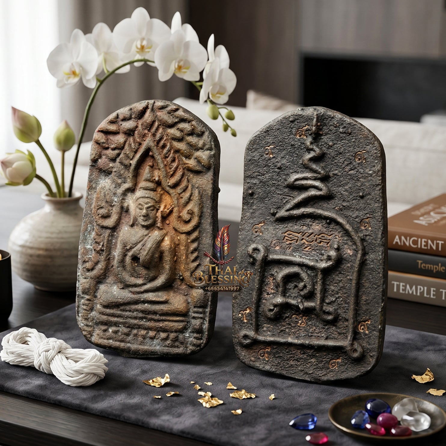 ✨🧘‍♂️👑 Sacred Imperial Sovereign Luminary Architecture - Luang Pu Im & Luang Pu Kasem 2023 Pavilion Landmark Edition (2.9x1.7 cm), Consecrated Nine-Noble-Alloy Base & Absolute Wealth Catalyst