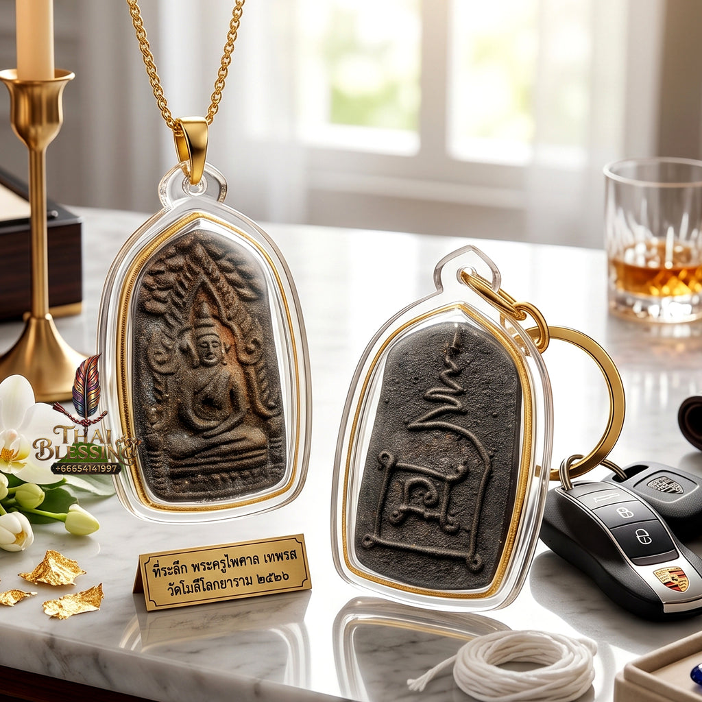 ✨🧘‍♂️👑 Sacred Imperial Sovereign Luminary Architecture - Luang Pu Im & Luang Pu Kasem 2023 Pavilion Landmark Edition (2.9x1.7 cm), Consecrated Nine-Noble-Alloy Base & Absolute Wealth Catalyst