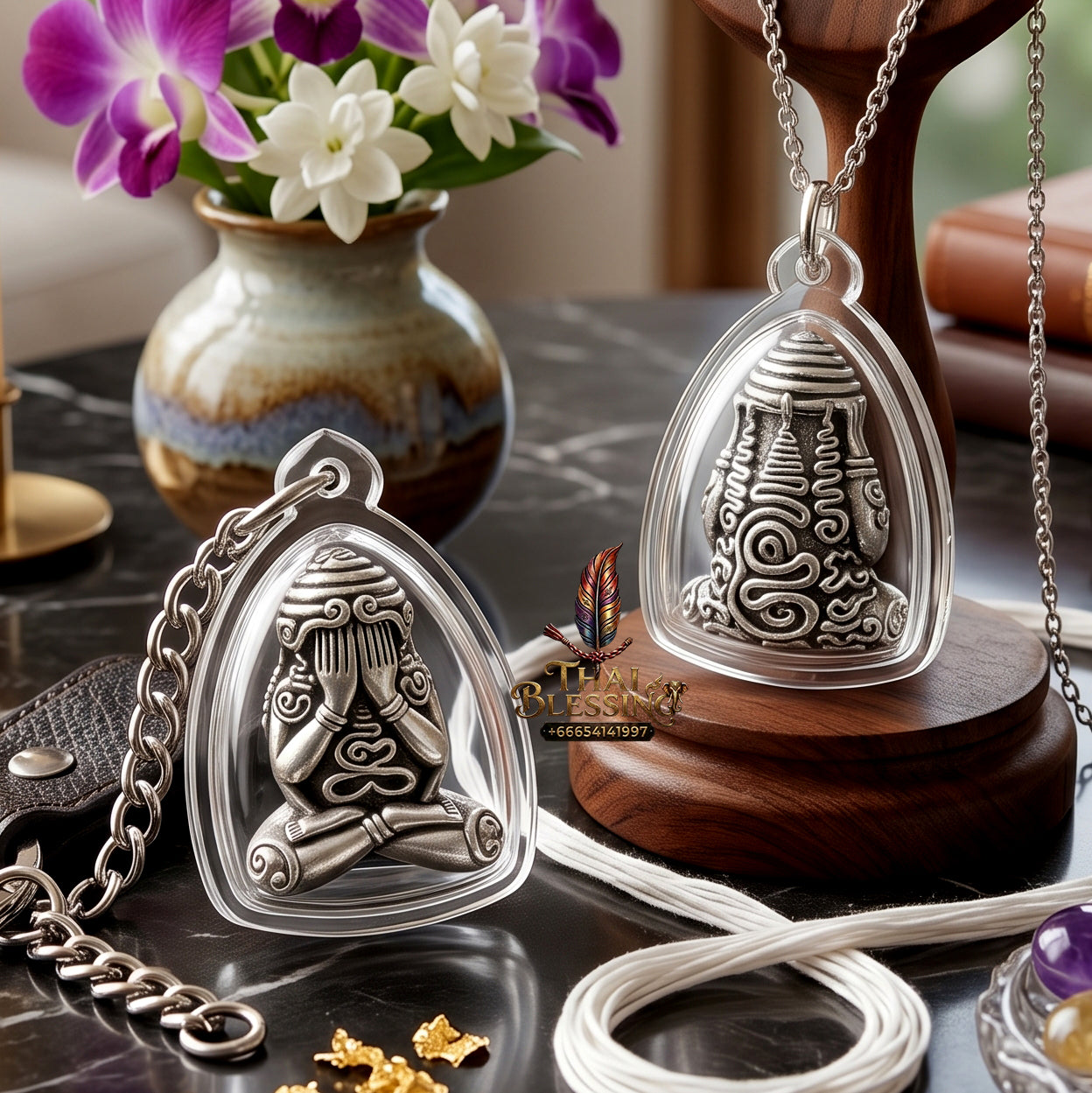✨🧘‍♂️🪙 Sacred Sovereign Multi-Grid Focal Matrix - Luang Phor Chu Wat Thap Chumphon 2015 Silver-Fluid Edition (2.2x1.9 cm), Absolute Market Neutralizer & Macro-Asset Inflow Core