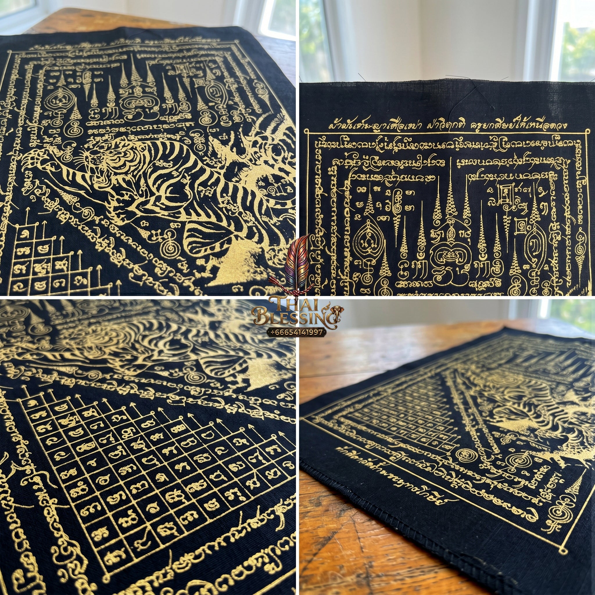 ✨🐅 Sacred Alpha Sovereign Overlord Ynt Cloth - Phra Achan Prasut Wat Nai Tao 2022 Crisis Breakthrough Masterpiece (8x12 Inches), Ultimate Destiny Realignment Matrix, Premium Executive Dominance & Market Velocity Shield