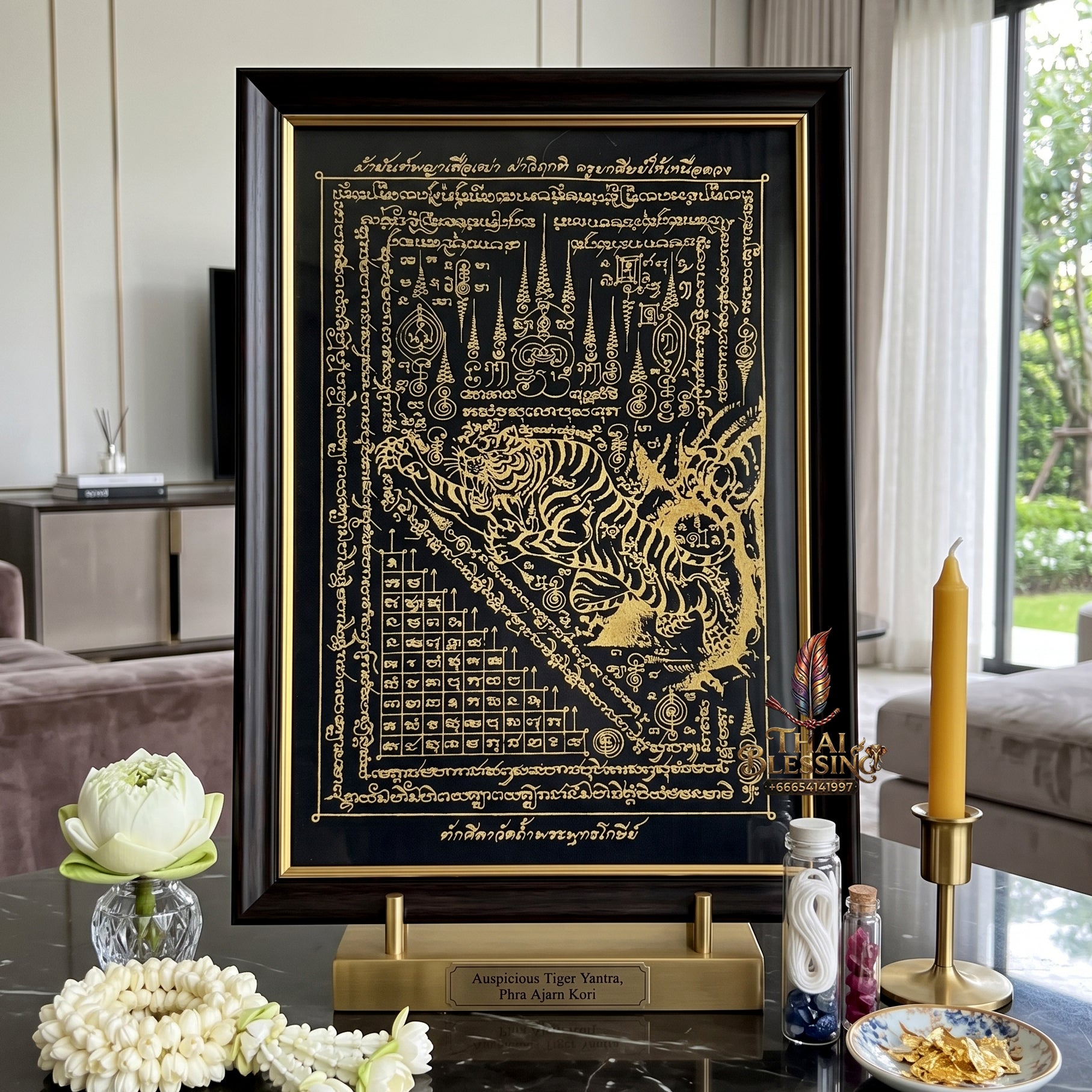 ✨🐅 Sacred Alpha Sovereign Overlord Ynt Cloth - Phra Achan Prasut Wat Nai Tao 2022 Crisis Breakthrough Masterpiece (8x12 Inches), Ultimate Destiny Realignment Matrix, Premium Executive Dominance & Market Velocity Shield