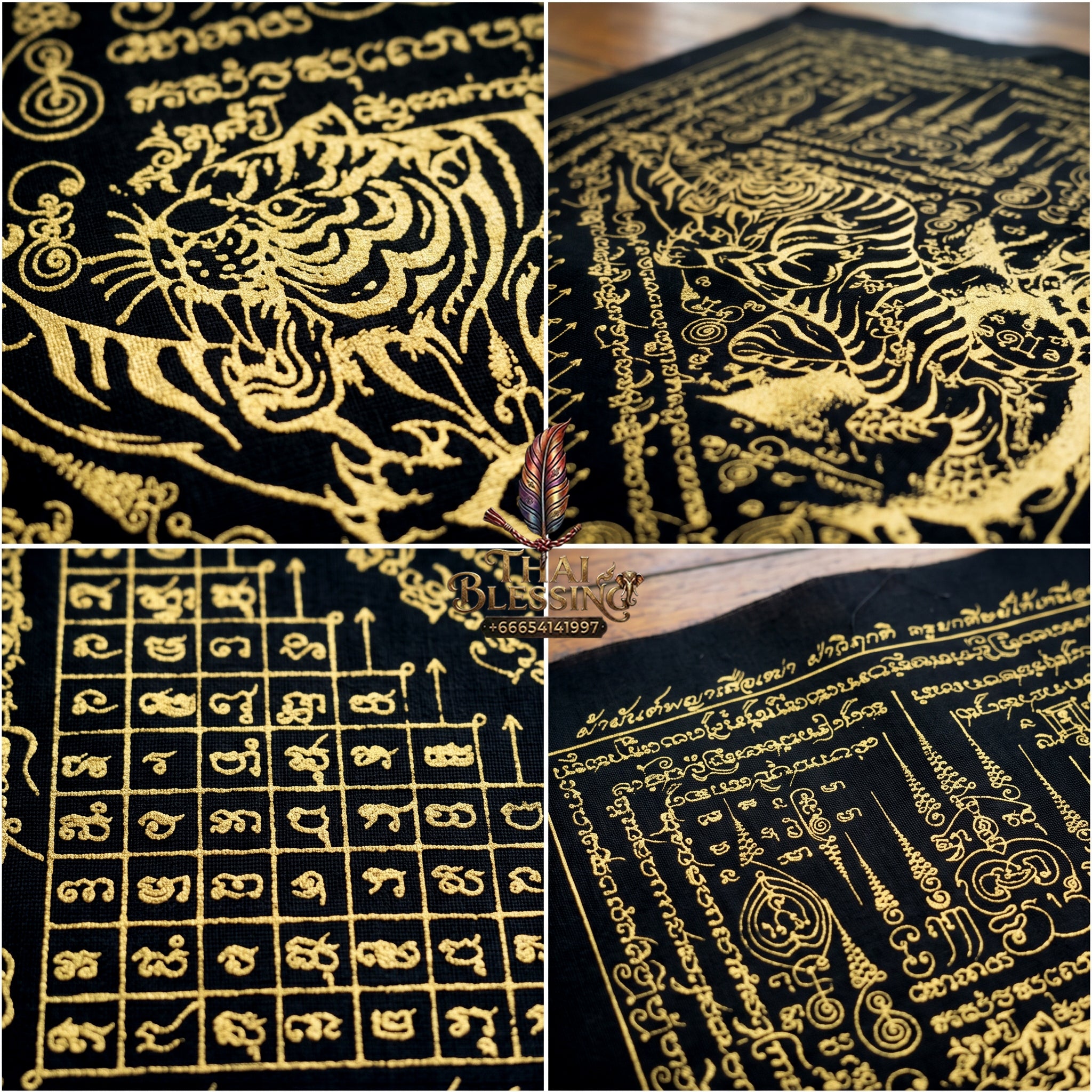 ✨🐅 Sacred Alpha Sovereign Overlord Ynt Cloth - Phra Achan Prasut Wat Nai Tao 2022 Crisis Breakthrough Masterpiece (8x12 Inches), Ultimate Destiny Realignment Matrix, Premium Executive Dominance & Market Velocity Shield