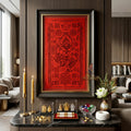 ✨🔴 Sacred Phra Bhairava Phra Phirap Supreme Asura Yantra Cloth - Achan San Khong Wet 2020 Crimson Masterpiece Scroll, Ultimate Fortune Shield, Grand Executive Office Spiritual Wall Art