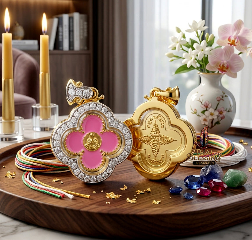✨🌸💰 Premium Floral Sovereign Eyeless Contemplation Medallion - Kruba Tanjai Wat Phrathat Doi Hang Bat 2025 Instantaneous Capital Velocity Pendant (4.5x3.6 cm), Elite Botanical Affinity & Omni-Channel Wealth Core