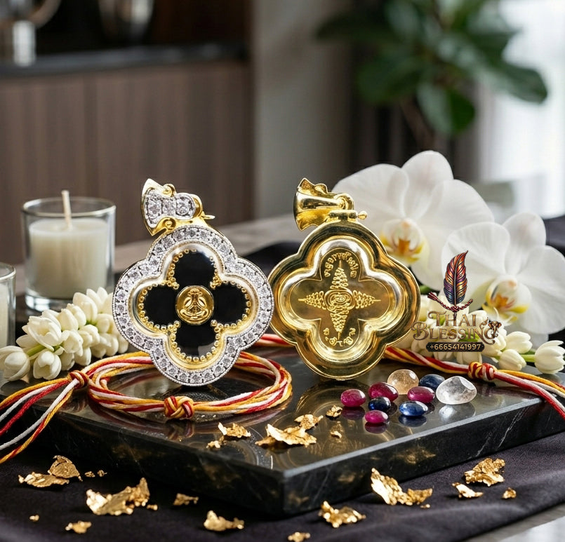 ✨🌸💰 Premium Floral Sovereign Eyeless Contemplation Medallion - Kruba Tanjai Wat Phrathat Doi Hang Bat 2025 Instantaneous Capital Velocity Pendant (4.5x3.6 cm), Elite Botanical Affinity & Omni-Channel Wealth Core